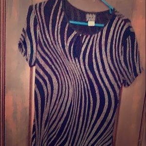 Zebra print dress
